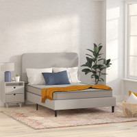 Flash Furniture CL-E236-B-F-GG Capri Comfortable Sleep 6 Inch CertiPUR-US Certified Spring Mattress, Full Mattress in a Box